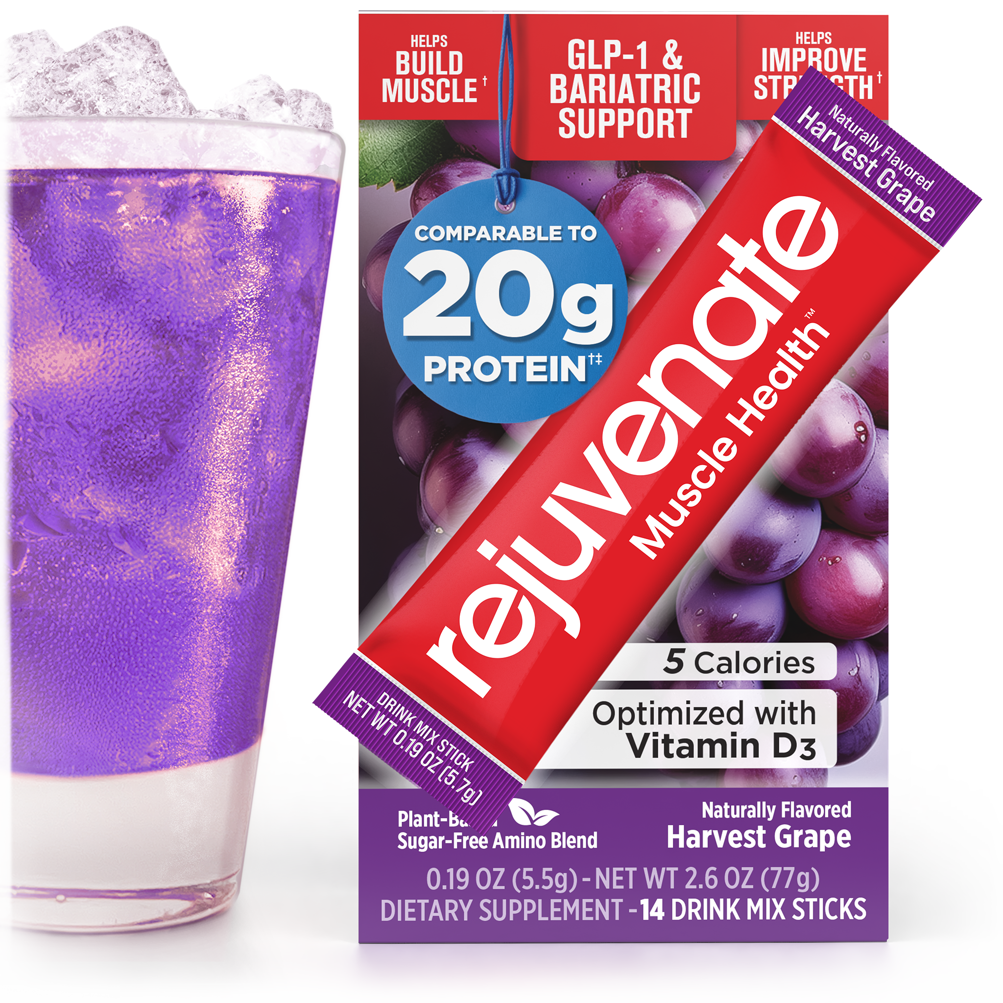 Rejuvenate Muscle Building Drink Mix Sticks